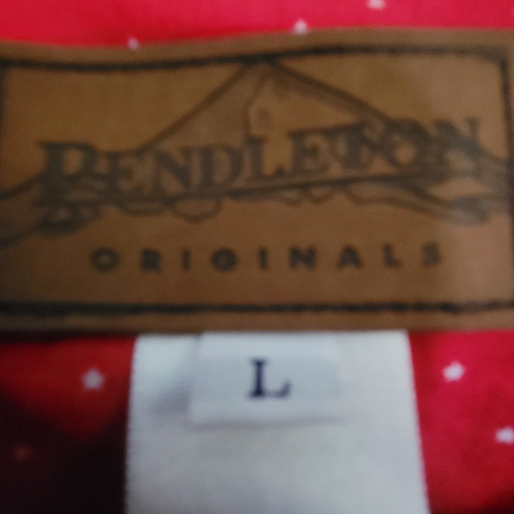 Pendleton Red Ladies Button Jacket. Size L Very C… - image 6
